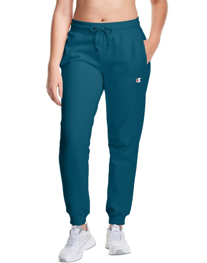 Champion Joggingbroek Dames - Blauw - Reverse Weave ( 179682-MEG )